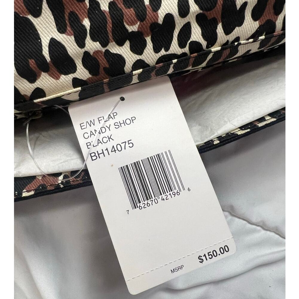 NWT Betsey Johnson Rare Candy Shop Colorful Hearts EW Flap Clutch Bag $150 - Picture 11 of 11